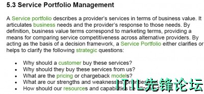 SS 5.3 Service Portfolio Managerment